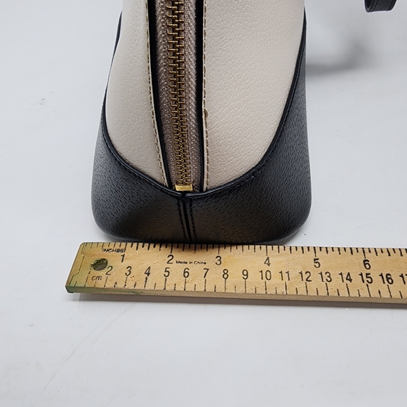 Kate Spade New York Two-Tone Leather Zip Satchel Structured Work Bag - Picture 15 of 16